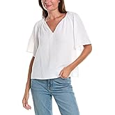 VELVET BY GRAHAM & SPENCER Women's Sadie Cotton Gauze Shirt