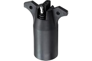 Anxingo 7 to 4 Way Pin Flat Trailer Blade Wiring Adapter, Trailer Light Plug Connector RV Boat 7-Way to 4-Way Trailer Wiring 