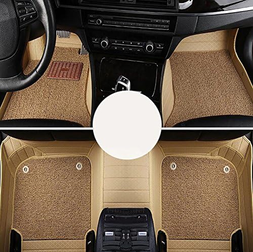 QXXZ Autodecorun Custom Fit PVC Leather Car Floor Mats For BMW 1 2 3 4 5 6 7 X1 X3 X4 X5 X6 Z4 Series Car Carpet Mats Set Accessories