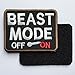 SpaceAuto Beast Mode On Military Tactical Morale Badge Patch 3.5