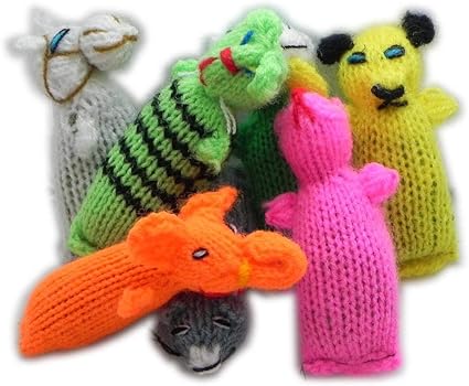 Amazon Com Barn Yarn Hand Knit Wool Cat Toy With Catnip 6 Pack