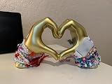 Kityemo Love Finger Statue Gold Modern Art Sculpture Gesture Decor Large view 3