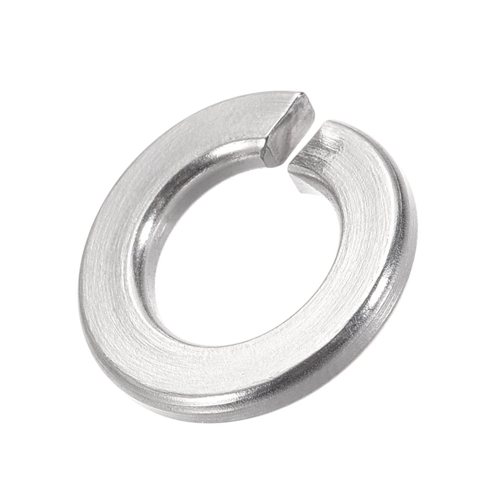 METALLIXITY Split Lock Washer (7/16") 25Pcs, 304 Stainless Steel Spring Lock Washer Elastic Gasket - for Household Applications