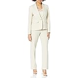 Le Suit Women's 1 Button Shawl Collar Novelty Pant Suit