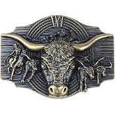 fomissky-sisa Texas Belt Buckle, Big Western Cowboy Belt Buckles for Men | Country Western Rodeo Style, Big Punk Design, Durable Metal, Jeans Accessory Gift for Cowboy