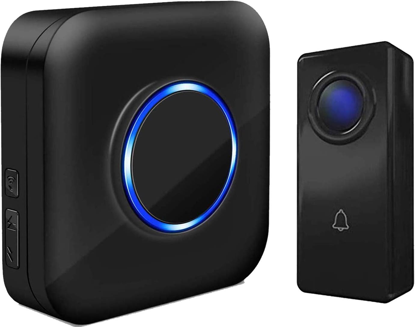 Wireless Doorbell System for Home - SKYPOINT Waterproof Door Bells & Chimes Wireless System - Over 1000-Feet Range, 52 Door Chimes - 1 x Doorbell Button Receivers and 1 x Transmitters, SC Black