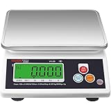 VisionTechShop VK-2D 0.1g Premium Food Kitchen Scale, Lb/Oz/Kg/g Switchable, Stainless Steel Plate Food Scale, Large LCD Disp