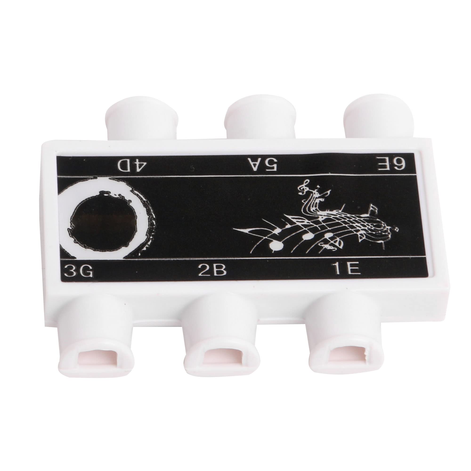 6.4x4.9x1.3cm Instrument Accessories Guitar String Tuning Plastic Guitar Pitch Pipe Tuner 6 tones E-A-D-G-B-E