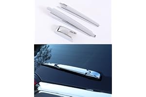 YAKANEY for Toyota RAV4 2024 2023 2022 2021 2020 2019 Rear Wiper Cover Trims, Chrome Exterior Back Window Sporty Decorative Strip Molding for RAV 4