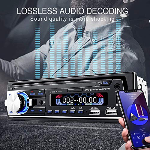 Wysgvazgv Car Radio Audio With 2 Usb Port Bluetooth Car Stereo 4 X