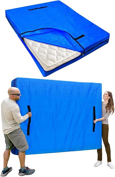 Suewidfay Mattress Bag Double Size 195x144x38cm Moving Storage 8 Handles