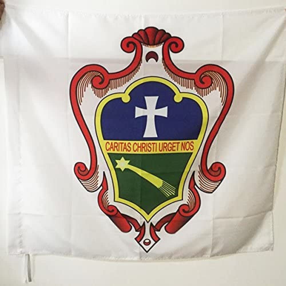 AZ FLAG - Society of the Catholic Apostolate Flag - 3x3 Ft - 100% Polyester Pallottines Banner with Sleeve - Fade Resistant - Vivid Colors - 3' x 3' Feet - 90x90 Cm