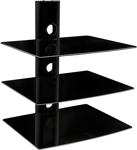 Amazon Com Mount It Floating Wall Mounted Shelves For Av Receiver Component Cable Box Playstation4 Xbox1 Vcr Player Blue Ray Dvd Player Projector Load Capacity 66 Lbs Three Shelves Home Audio Theater mount it floating wall mounted shelves for av receiver component cable box playstation4 xbox1 vcr player blue ray dvd player projector load