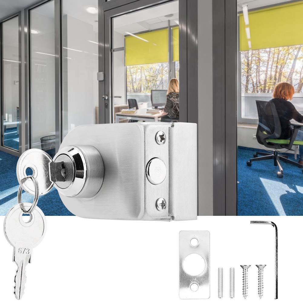 Serrature Serratura Per Porta A Vetro Singolo In Acciaio Inox Con serrature-serratura-per-porta-a-vetro-singolo-in-acciaio-inox-con