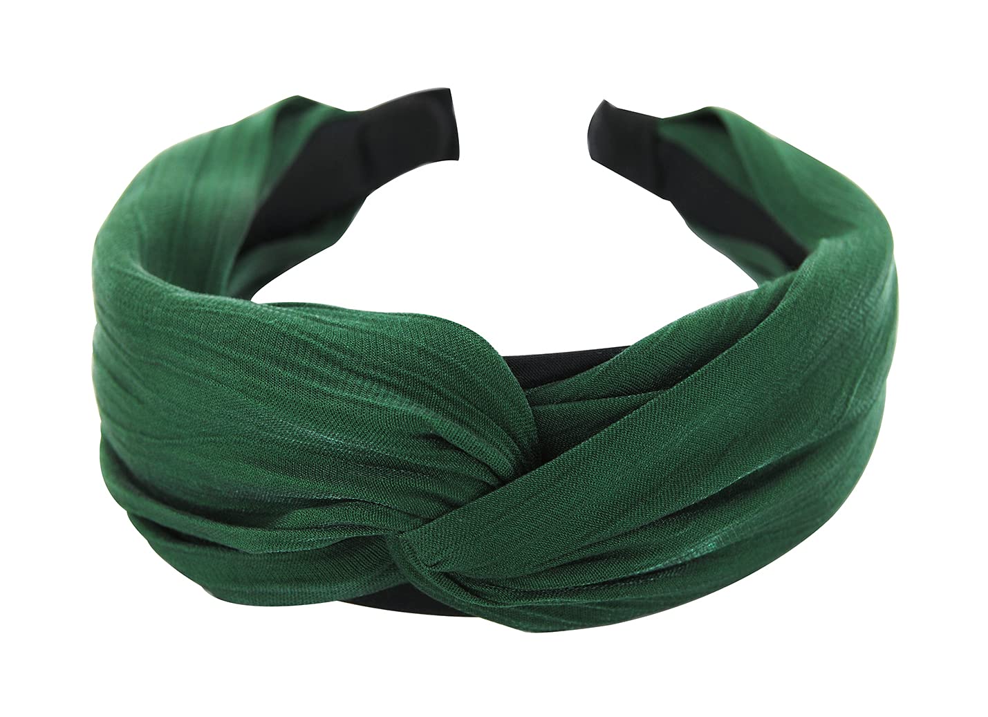 axy HRD2 Headband with Refined Knot and Light Shine - Beautiful Headband Hair Accessories (Green)