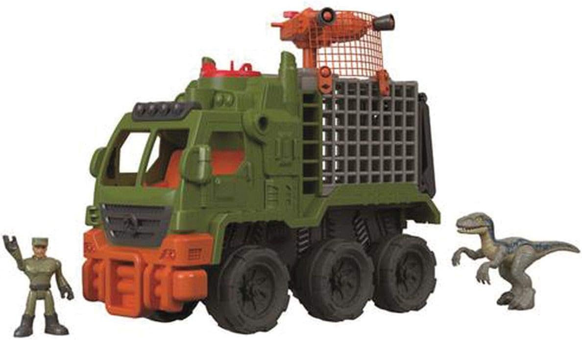 imaginext jurassic world dinosaur hauler