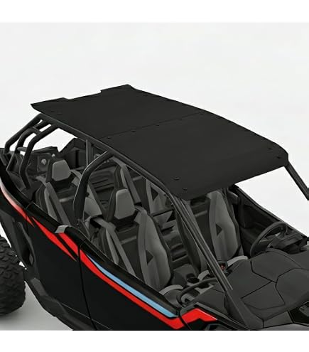 KEMIMOTO 1680D Soft Top Roof For Polaris RZR PRO XP 4-Seat 2020-2025 – Anti-UV, Rainproof, Mesh Window