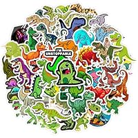 MZLK Dinosaur Stickers for Kids Toddlers Waterproof Cartoon Laptop Water Bottles Bedroom Luggage Skateboard Party Favor 50pcs