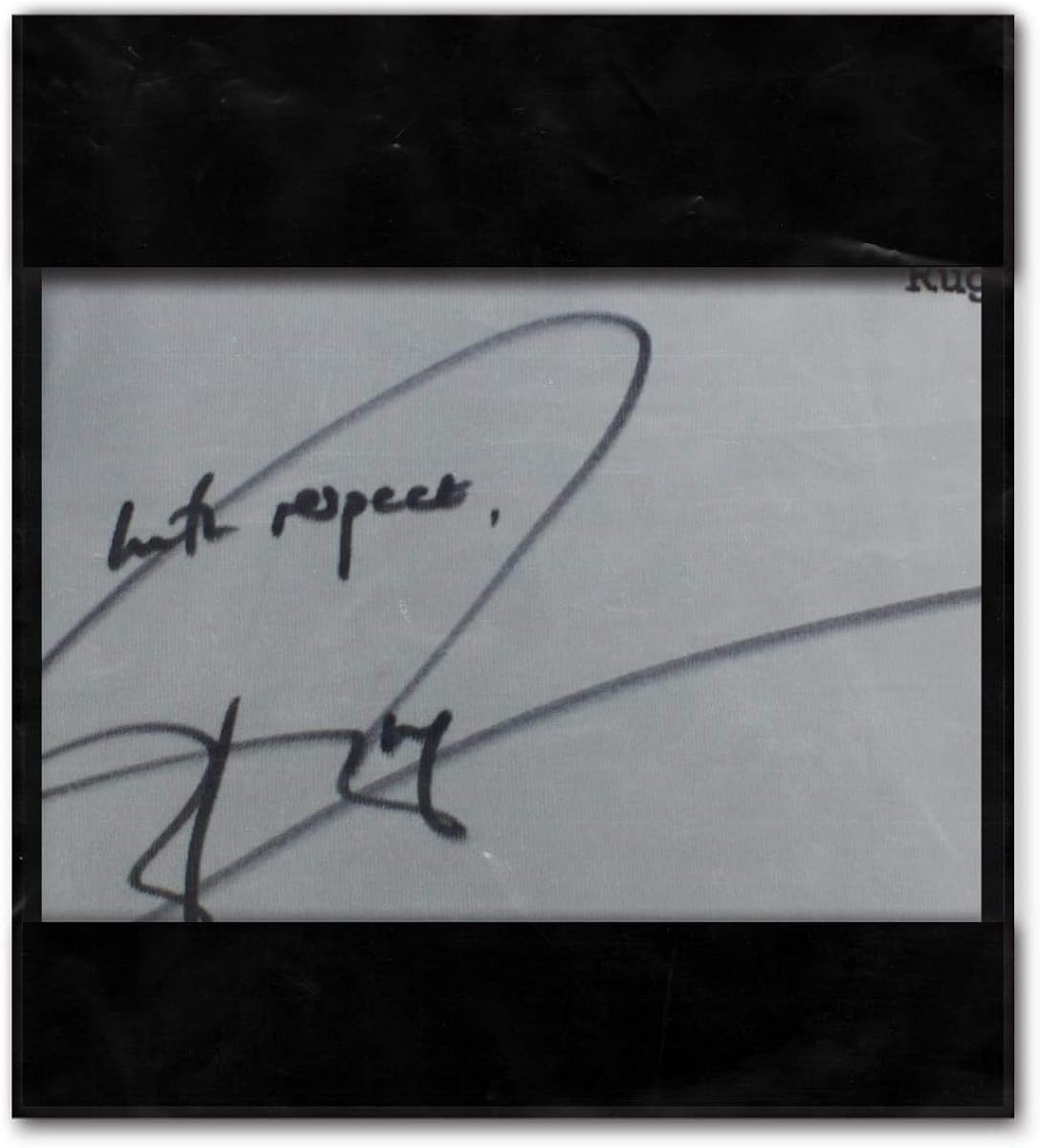 Exclusive Memorabilia Jonny Wilkinson Signed England Rugby Shirt With Respect Amazon Co Uk Clothing