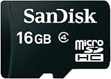 SanDisk 16 GB microSDHC Memory Card - Frustration Free Packaging - Black