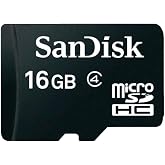 SanDisk 16 GB microSDHC Flash Memory Card SDSDQ-016G (Bulk Packaging) - Class 4