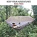 Sunyear Camping Hammock, Portable Single & Double Hammock with Net, 2 Person Hammock Tent with 2 * 10ft Straps, Best for Outdoor Hiking Survival Travel