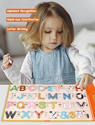 Magnetic Alphabet Letters Numbers Board Puzzle
