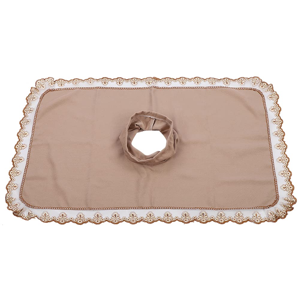 Yinhing Massage Table Protective Cover, Massage Table Sheet for Standard Beauty Salon Massage Bed, Extra Soft and Comfortable with Face Hole (Camel)