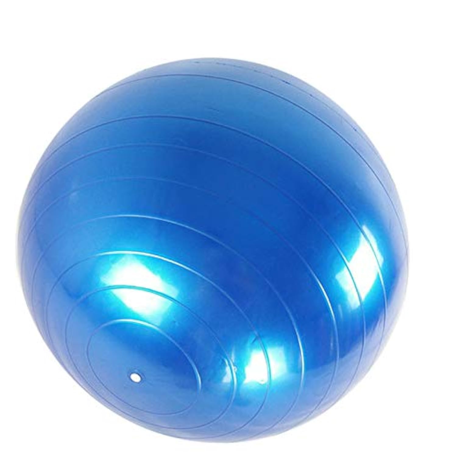 Fortitude Sports Exercise Ball With Pump | Yoga Swiss Ball For Fitness, Pilates, Home and Gym | Anti Burst, Anti Slip Balance Ball in 55, 65, 75cm Sizes (55cm, Blue)