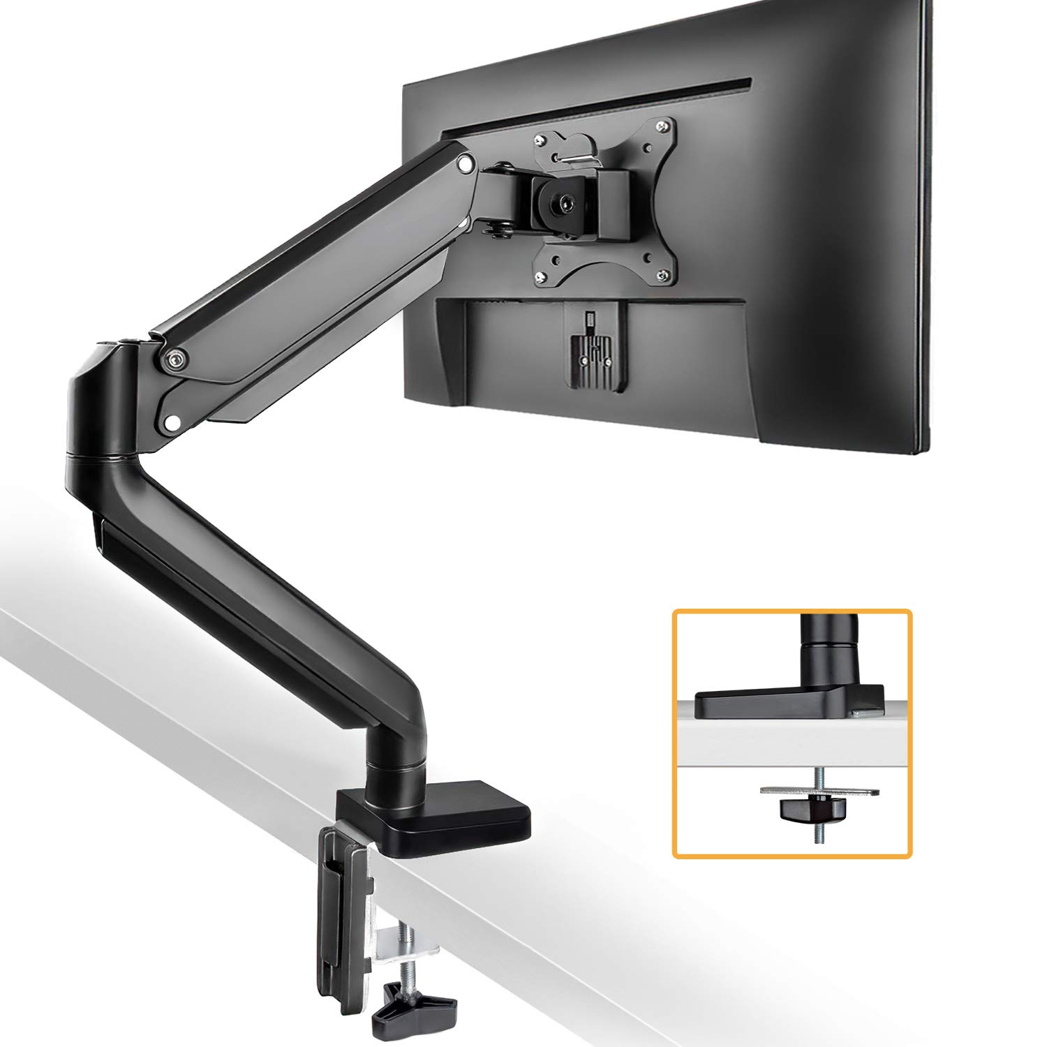 Buy Metiya Single Monitor Desk Fully Articulating Spring Monitor Arm