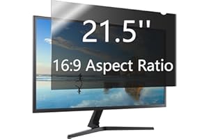 J J-Dream 21.5 Inch Computer Privacy Screen Filter for Widescreen Monitor - Anti Glare - Blue Light Filter - Anti-Scratch Protector (16:9 Aspect ratio)