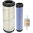 Butom 11013-7044 11013-7045 Outer Inner Air Filter for Kohler 25 083 01-S 25 083 04-S 841497 821136 M131803 M131802 Kawasaki 11013-7020 11013-7019 AF25552 AF25551