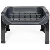 The Fluff Trough Elevated Slow Feeder Dog Bowl - Prevents Fast Eaters from Binging &amp; Choking on Food, Minimizes Neck Strain, Suitable for Flat-Faced Pets, Vet Recommended, Dishwasher Safe, Black