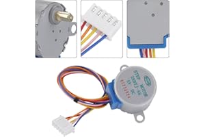 5V 4-Phase 5-Wire Stepper Motor Set of 5 – Low Noise Micro Reduction Stepping Motor Compatible with ULN2003 Driver for Arduin