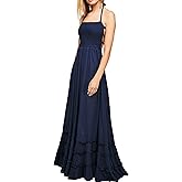 R.Vivimos Womens Summer Boho Sexy Backless Long Dresses