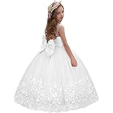 ABAO SISTER Flower Girl Dress Lace Embroidery Princess Pageant Ball Gown Kids First Communion Dresses