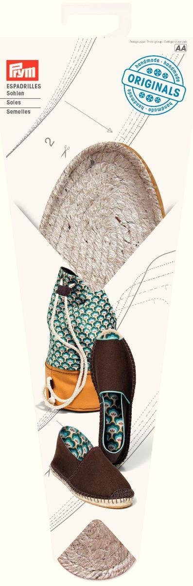 Prym - Rubber Jute (Size 39) Espadrille Soles - 1 Pair