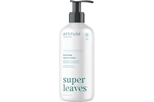 ATTITUDE Liquid Hand Soap, EWG Verified, Plant and Mineral-Based, Vegan Personal Care Products, Unscented, 16 Fl Oz