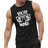 Migxsaf Beach Summer Vacation Tank Tops for Men Palm Tree Graphic Sleeveless Hawaiian Shirts Muscle Workout Gym Tank Top