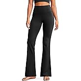 BAYDI Clouduxi Flare Leggings for Women,Workout Bootcut Yoga Pants with Pocket,High Waisted and Wide Leg,28"/30"/32"/34"