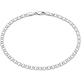 Gacimy 3.5mm Mariner Anklets for Women, 18K Gold Plated/Silver Tone Women’s Anklet, 9/10/11 Inches