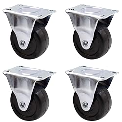 Luomorgo 4Pcs Casters Heavy Duty 2 inch Rubber