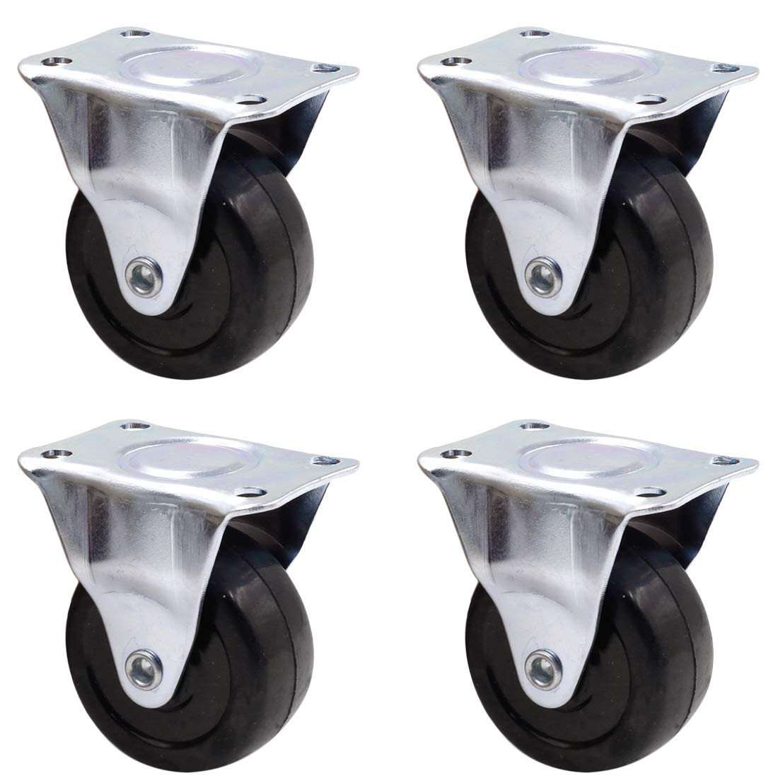 Luomorgo 4Pcs Casters Heavy Duty 2 inch Rubber