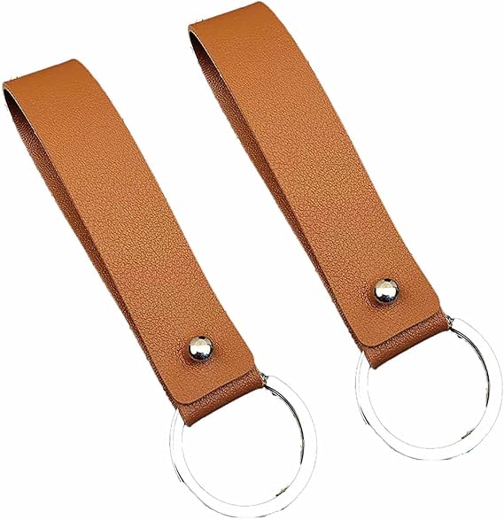 Car Keyring Key Fobs Universal Key Ring Holder Car Strap Keyrings