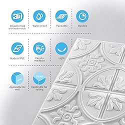 Art3d Drop Ceiling Tiles 2x2, Glue-up Ceiling