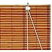 Oriental Furniture Burnt Bamboo Roll Up Blinds - Two-tone Honey - (36 in. x 72 in.)
