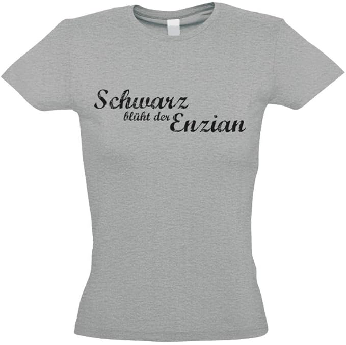Heino T Shirt Schwarz Bluht Der Enzian Damen S Amazon De Bekleidung amazon de