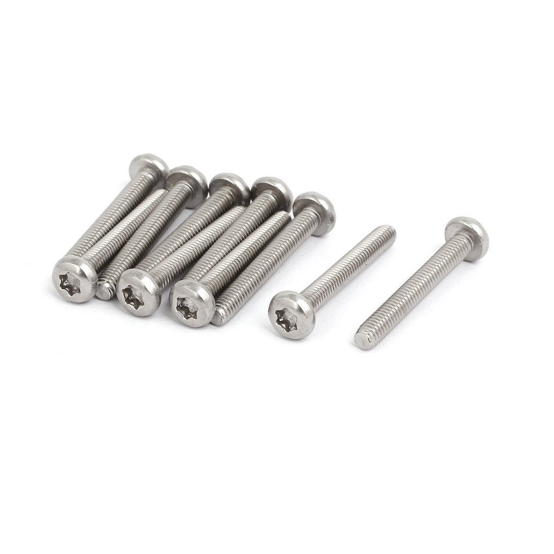 Sourcingmap M4x30mm 304 Stainless Steel Button Head Torx Screws Bolts T20 Drive 10pcs