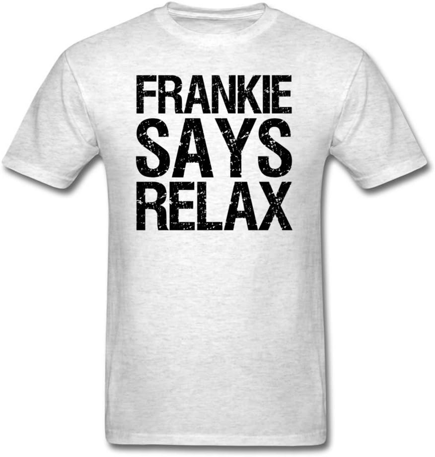 Men Casual Short Sleeve T-Shirts Frankie Says Relax Printed T Shirt
