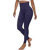 FeelinGirl Leggings for Women Tummy Control High Waisted Compression Leggings Seamless Shapewear Pants Non-See-Through